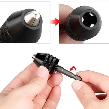 

High Sensitive Accessories Hex Shank Electric Grinder Quick Change Clamping Universal Drill Chuck Screwdriver Wear Resistant