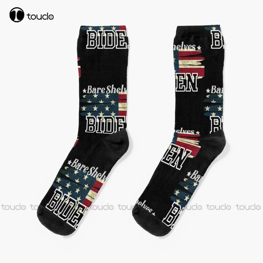 

Bare Shelves Biden Socks Men'S Socks Personalized Custom Unisex Adult Teen Youth Socks 360° Digital Print Christmas Gift Gift