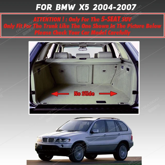 Kofferraum matte für BMW X5 E53 Fünf sitze 2004 2005 2006 2007