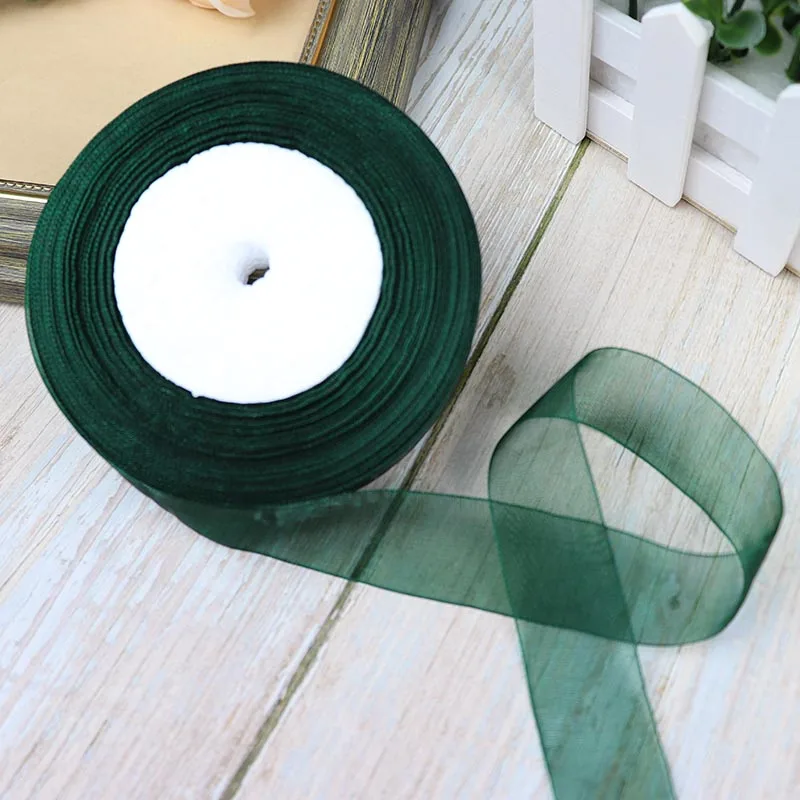 Ribbon Decoration Ribbon Supplies Christmas Ribbon Organza Ribbon Wrapping Ribbon Organza Ribbons 50 Yards/Roll