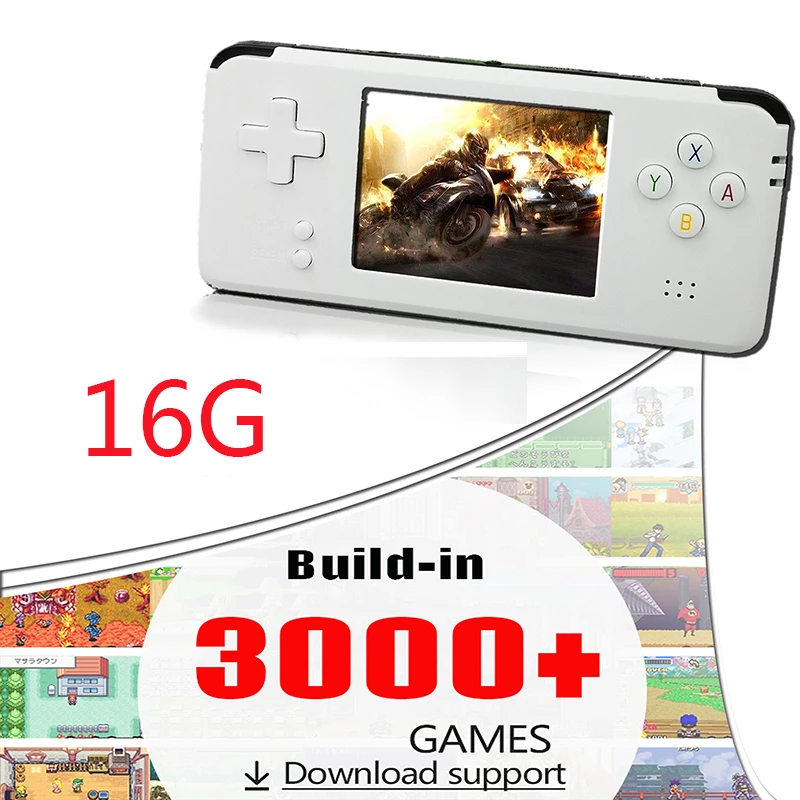 Coolbaby Ретро портативная игровая консоль 3,0 дюймов консоль Встроенная 3000 игр 16G поддержка памяти для FC/CP1/CP2/GB/GBA G