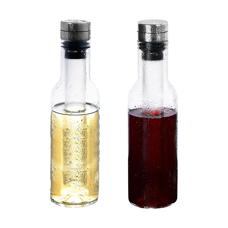 Crystal Glass Wine Cooler Decanter Bottle Stick Chiller for Champagne Drink cooler