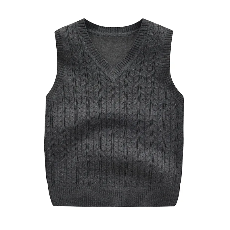 Одежда для мальчиков, свитер, осенний вязаный свитер для малышей, Повседневные детские свитера - Цвет: dark grey