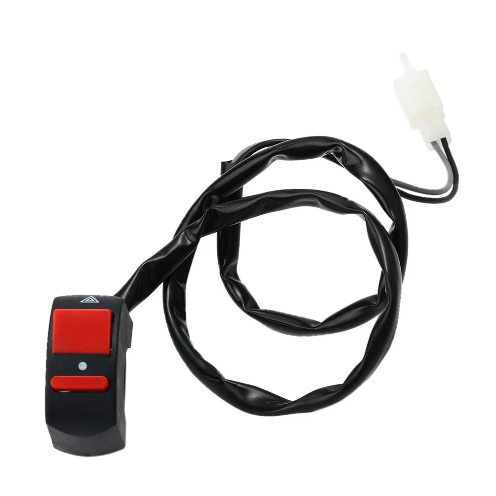 Motorcycle Double Flash Warning Light Switch 2.2cm 2.5cm Handlebar Design DIY ON-OFF Accessory for Motorbike Scooter ATV | Автомобили и