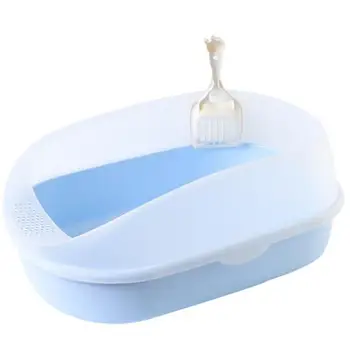 

Semi-enclosed Cat Litter Basin Large Fat Cat Litter Toilet To Prevent Cat Litter And Spattering Cat Litter Basin