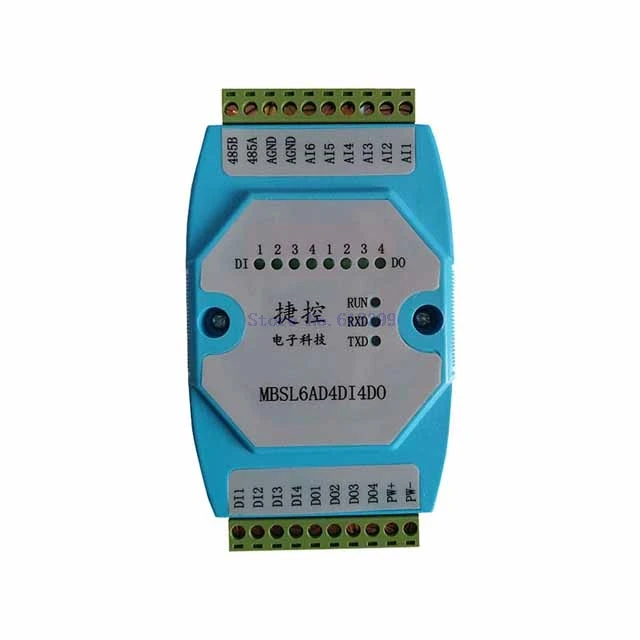 A19-- 6AD4DI4DO 6 Road 0-20mA Analog input 4 Road digital output Module MODBUS communication RS485 data acquisition isolation