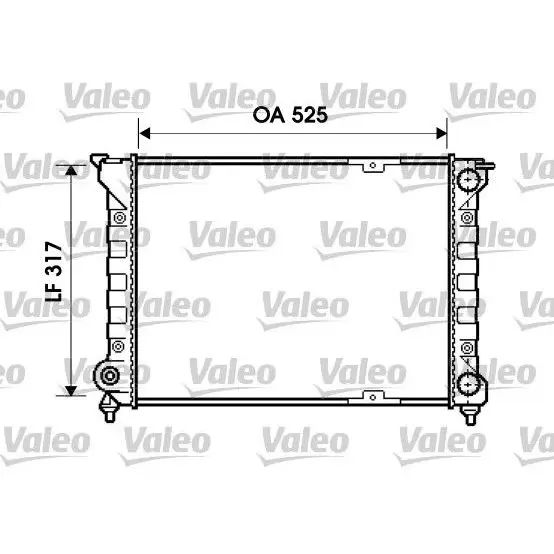 Радиатор VAG G2 1.8 84-92 VALEO 734 853