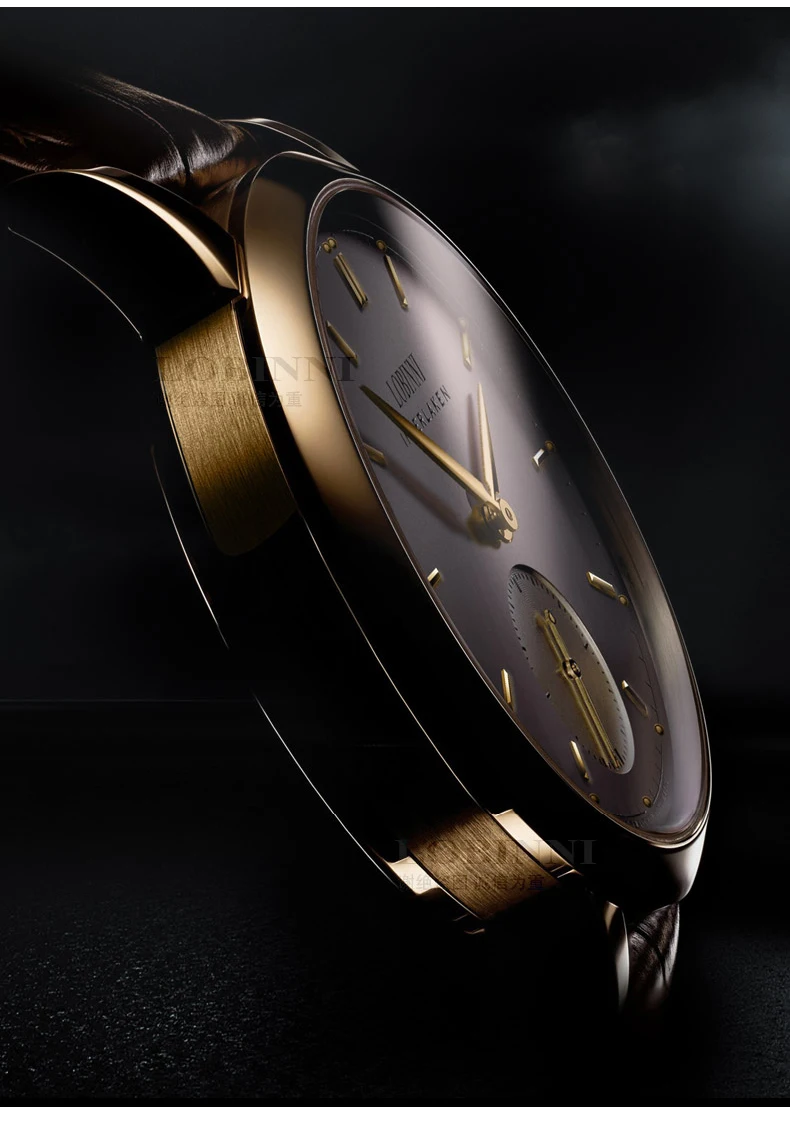 Часы для мужчин, швейцарский роскошный бренд LOBINNI Seagull, автоматические механические мужские часы, сапфир, Relogio Masculino, водонепроницаемые L6013-1