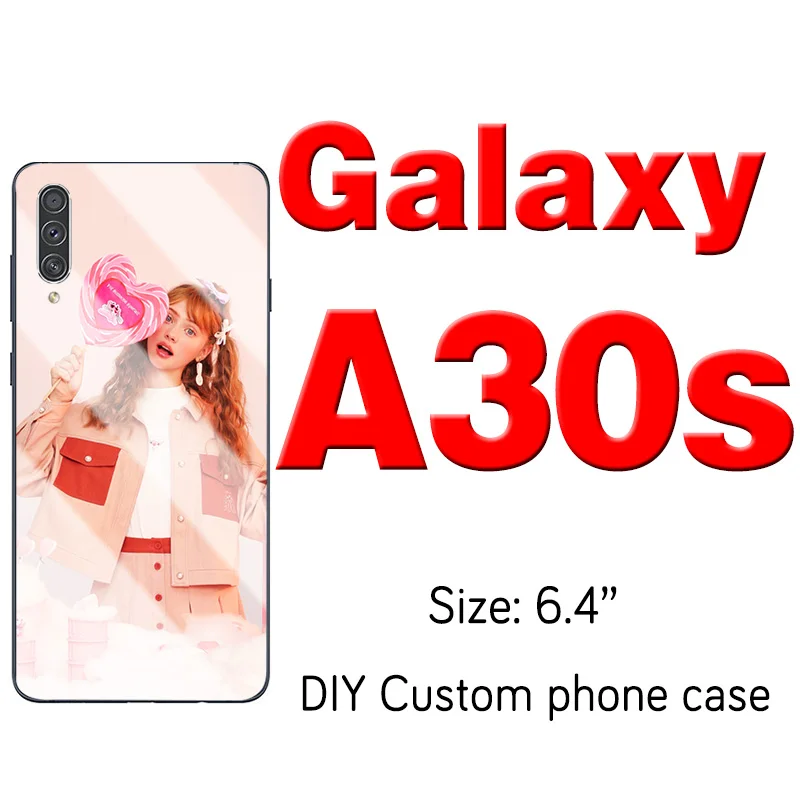 Заказанное кольцо чехол для телефона для samsung Galaxy S10 S9 S8 Примечание 10 плюс A70 A50 A40 A10 A6 M20 настроенное покрытие фоторамка - Цвет: Samsung  A30s