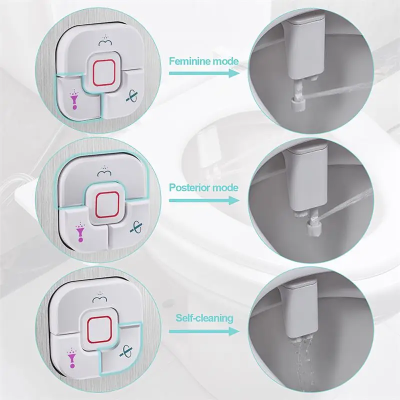 Samodra Bidet Toilet Seat Attachment Ultra-thin Non-electric Dual Nozzles Frontal & Rear Wash For Bathroom Toilet Bidet Sprayer 4 Samodra Bidet Toilet Seat Attachment Ultra-thin Non-electric Dual Nozzles Frontal & Rear Wash For Bathroom Toilet Bidet Sprayer 4