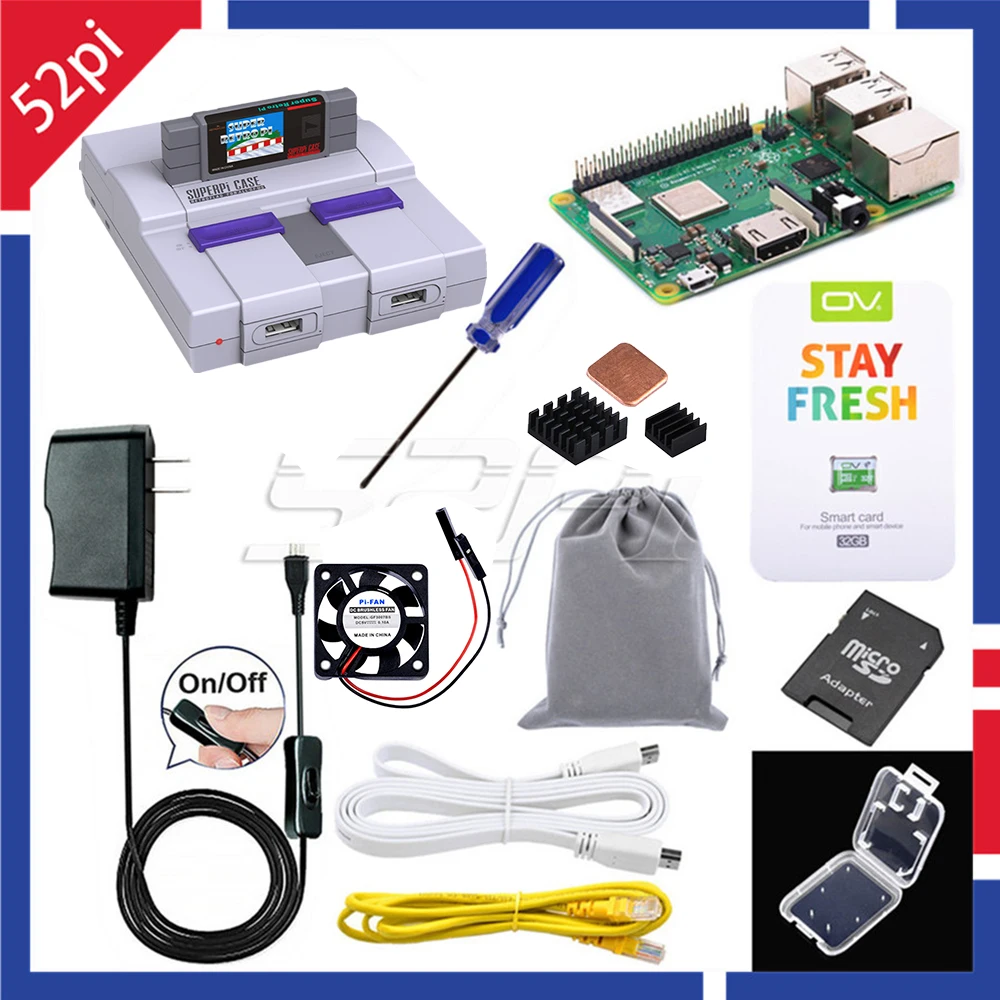 Оригинальный чехол SUPERPi 52Pi Retroflag U Чехол NESPi с дополнительным игровым контроллером