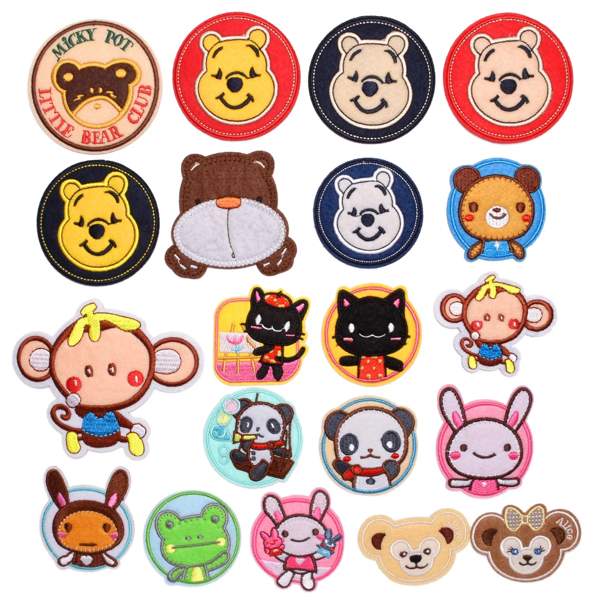 Cartoon Animal Pattern Children's Embroidery Jeans Decoration Decal Clothing Hole iron on Patches badge | Дом и сад