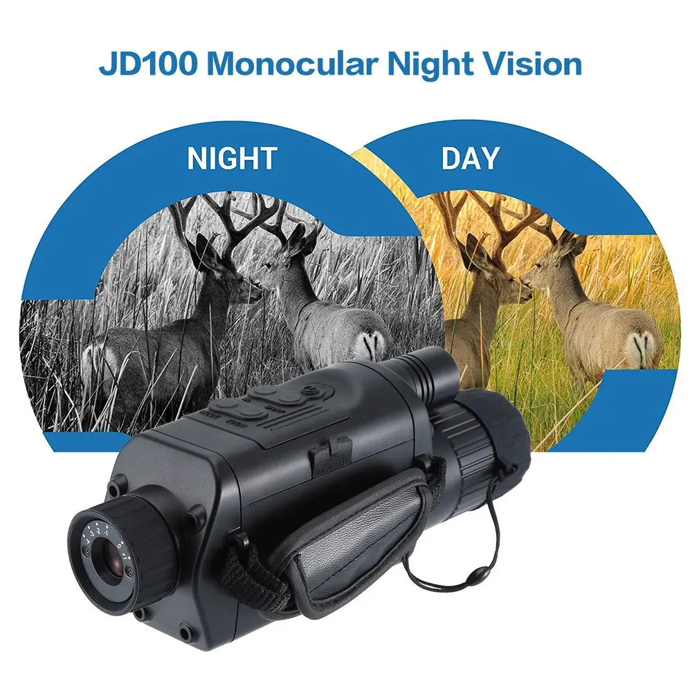 JD100 Monocular Infrared Night Vision with Built in Camera-Allows Viewing in The Dark WiFi Digital HD Night Vision