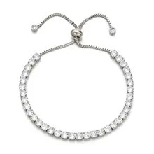 Высокое качество Модный Круглый ААА Циркон pull браслет для женщин/девочек Свадебная вечеринка