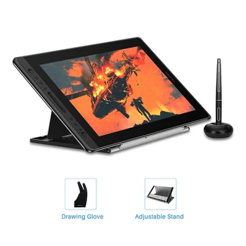 شراءHUION Kamvas Pro 16 15.6 بوصة 266PPS جهاز كمبيوتر لوحي للرسومات لوح رسم شاشة رقمية 8192 مستويات الضغط مع مفاتيح اختصار