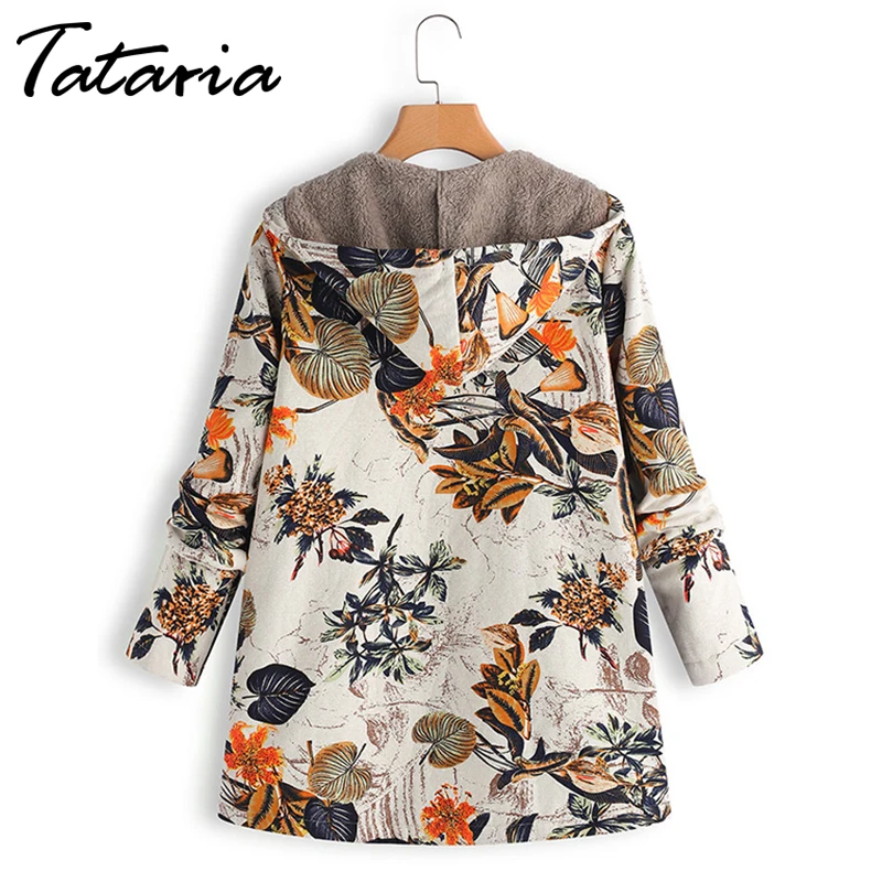 Tataria, зимняя куртка для женщин, худи, парка с принтом, Женское зимнее пальто, женское бархатное Утепленное зимнее пальто, женская зимняя куртка