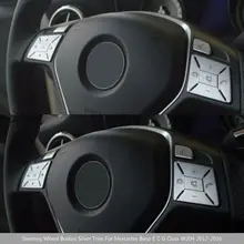 ABS кнопки рулевого колеса пластиковые Замена Отделка Серебро Аксессуары