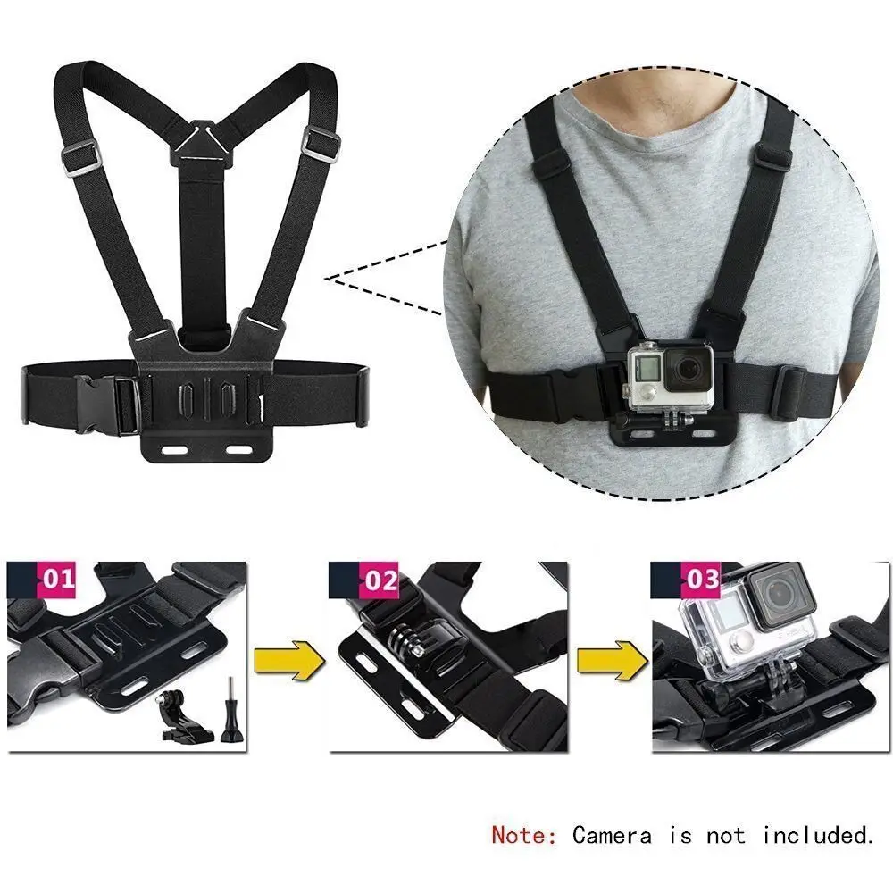 Chest Strap Mount Belt for Gopro Hero 9 8 7 6 5 Xiaomi Yi 4K SJCAM SJ4000 Action Camera Gopro Accessories Chest Mount Harness-4