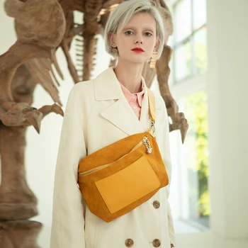 

2019 Winter Dumpling Large Capacity Leather Retro Chain Crossbody Lady New Design Chest Bag for Women Daily
