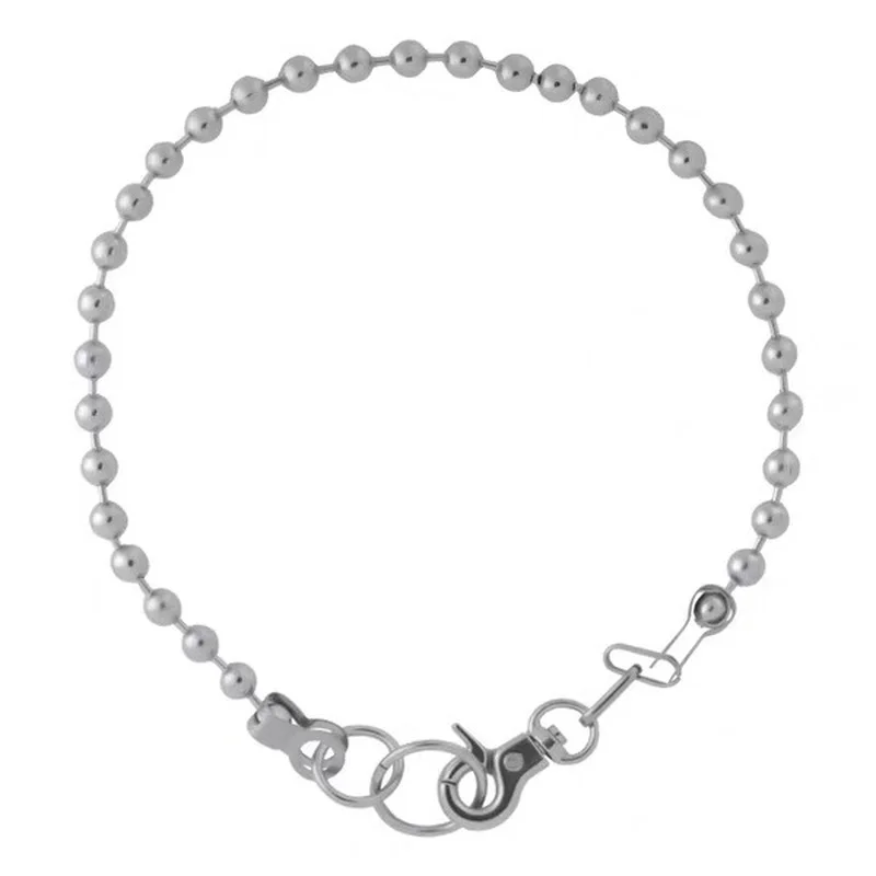 Steel Ball Stitching Buckle Chain European and American Necklace |