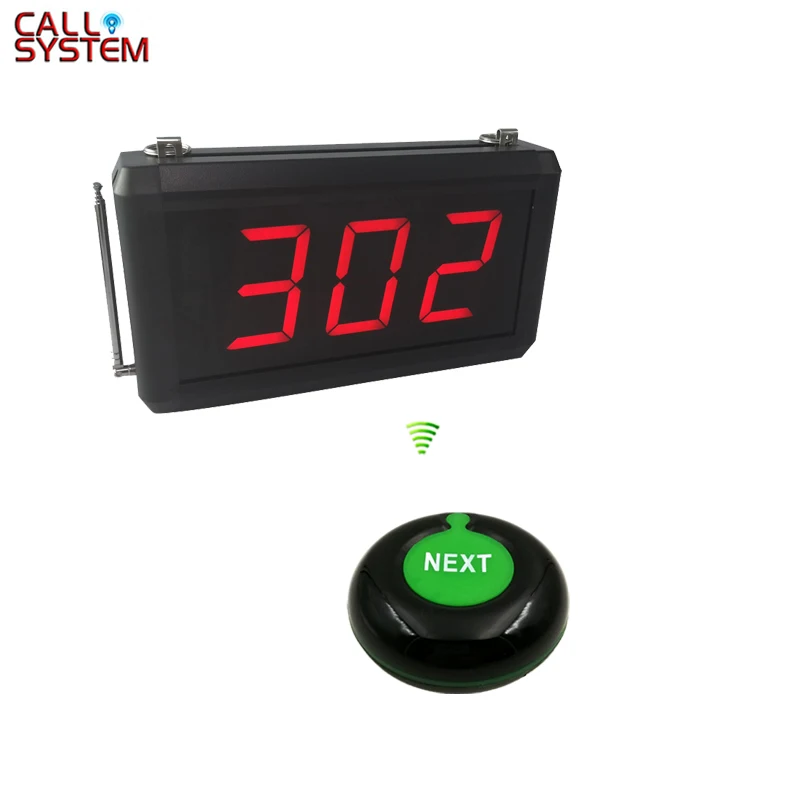 

Queue Calling System with Next control button can add the number one by one and K-302 display
