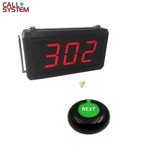Queue Calling System with Next control button can add the number one by one and K-302 display number one