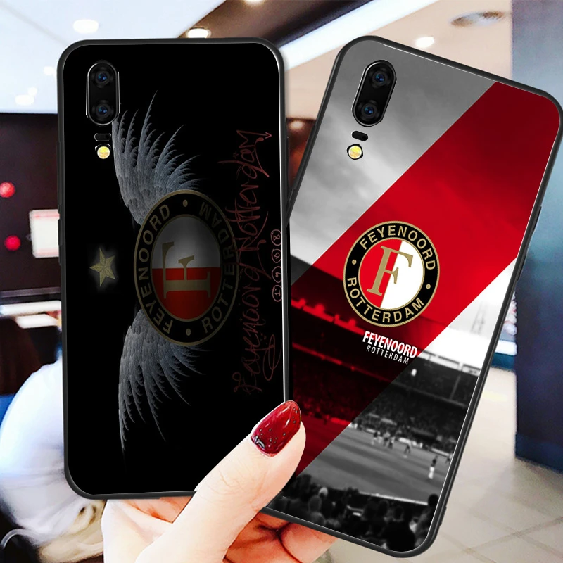 Phone Case For Feyenoord Rotterdam FC Huawei P10 P20 P30 Pro Black Soft TPU DIY Honor 8 9 20 V10 Y5 Y6 Y9 Y7 | Мобильные телефоны и