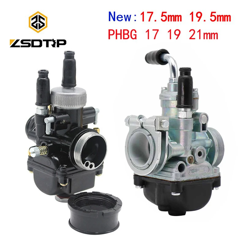 ZSDTRP 17 мм 19 21 2T Dellorto PHBG DS черный карбюратор Carb DIO JOG 50cc 90cc RG50 BWS100 для Puch Yamaha