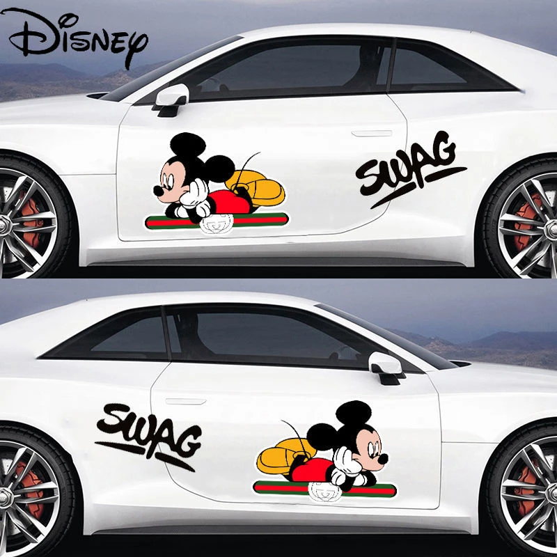 ディズニー ミッキーとミニーのステッカー 車内のシンプルでクリエイティブなステッカー 装飾的な車のステッカー ファッショナブルな個性 ウォール ステッカー Aliexpress