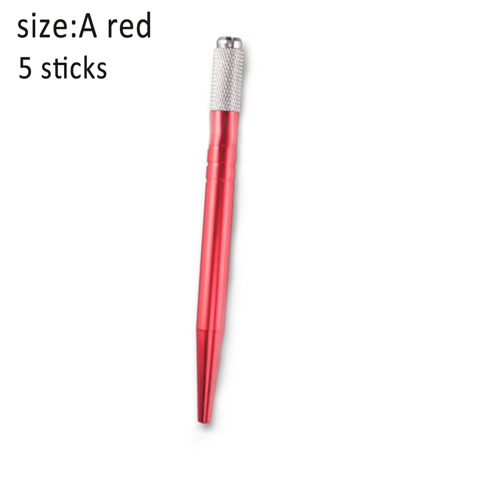 New Hot 5pcs Eyebrow Needles Tattoo Pen Skin Manual Permanent Microblading Makeup Tool SMR88 - Цвет: as picture