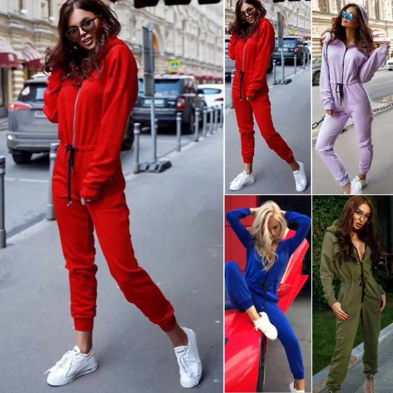 Goocheer, новинка, 1 шт., женский спортивный костюм, толстовки с длинным рукавом, штаны на молнии, комплект, одежда для отдыха, спортивный костюм, комбинезон, плюс