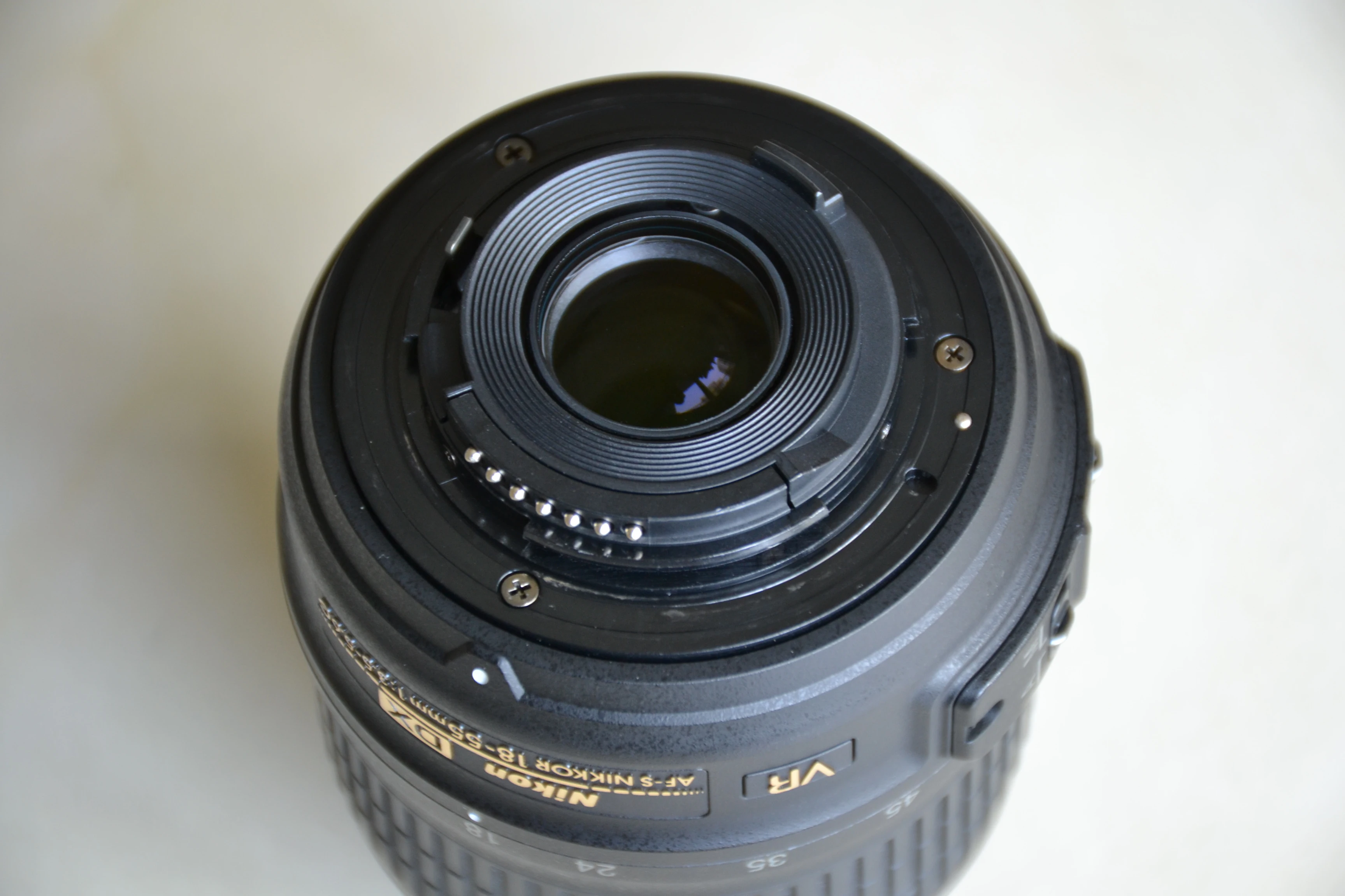 Б/у Nikon NIKKOR 18-55 мм f/3,5-5,6G VR AF объектив Авто& ручная передняя крышка объектива, Задняя крышка объектива