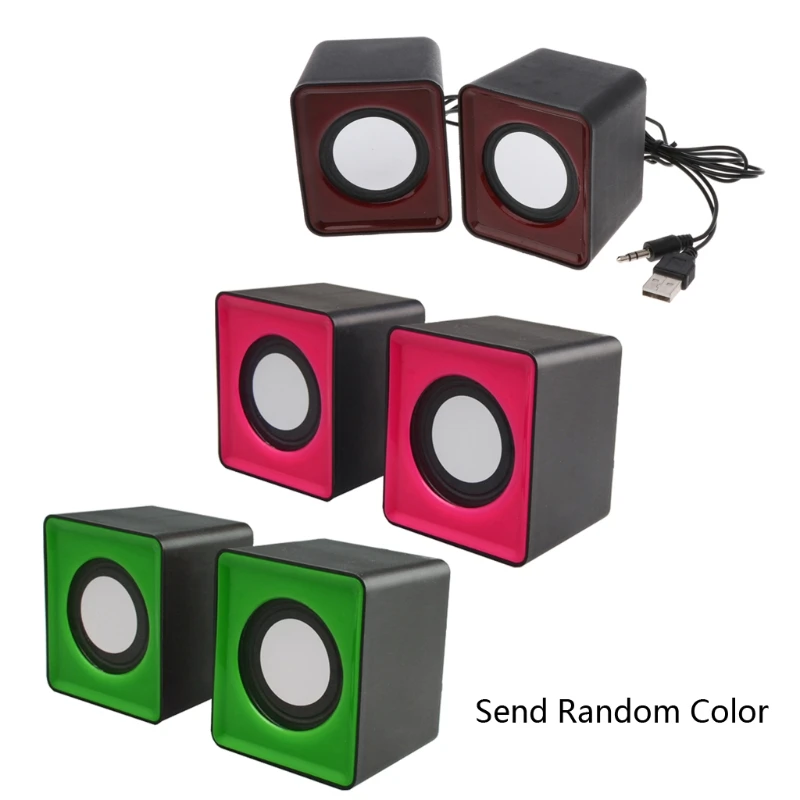 

Wired Mini Speakers USB 2.0 for Laptop PC MP3 Multimedia Speaker Random Color