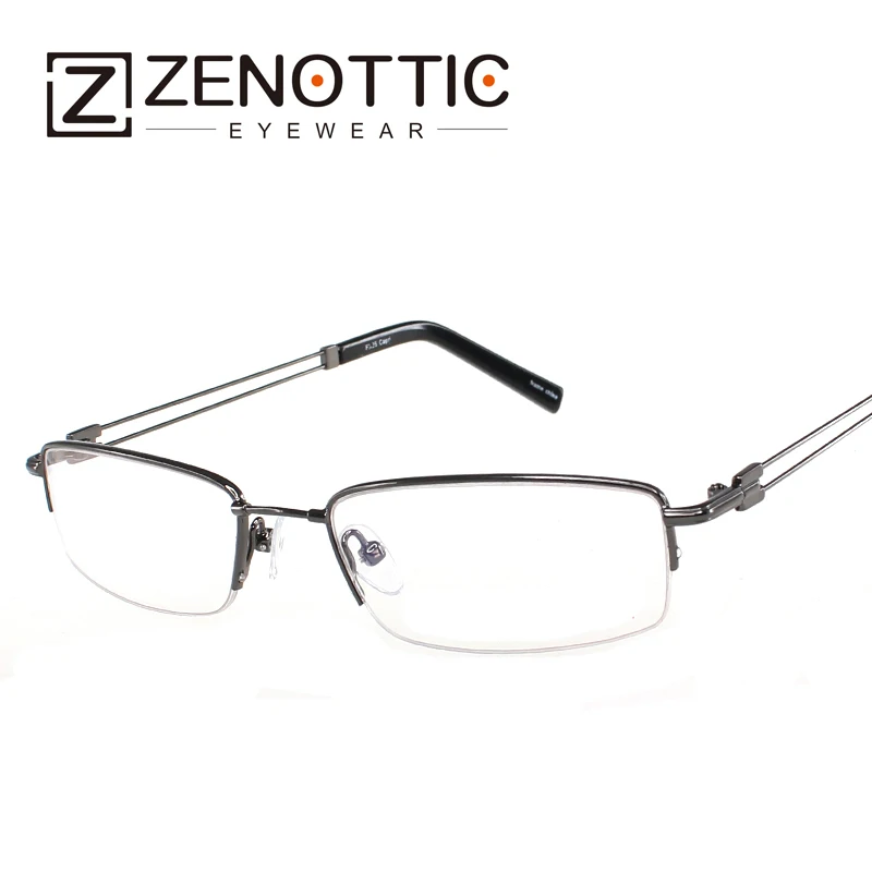 ZENOTTIC 2019 высококачественные модные мужские титановые оправы для очков с эффектом