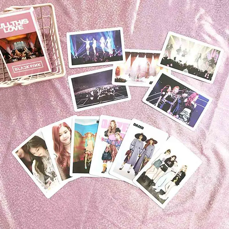 KPOP BLACKPINK альбом самодельная бумага ЛОМО карта фото карта Плакат Фотокарта 54 шт./компл. коллекция фанатов