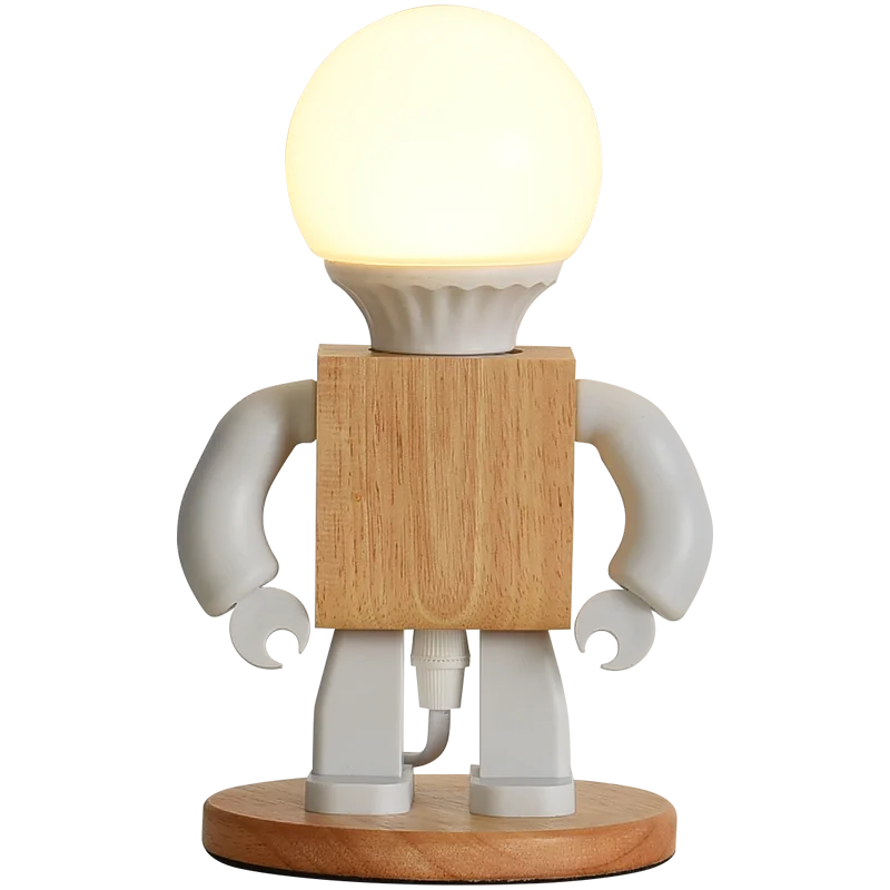 

Wood robot Led Night Light House Ambience Lamp Desk Lamp Home Decoration Table Lamp Decoration Birthday gift