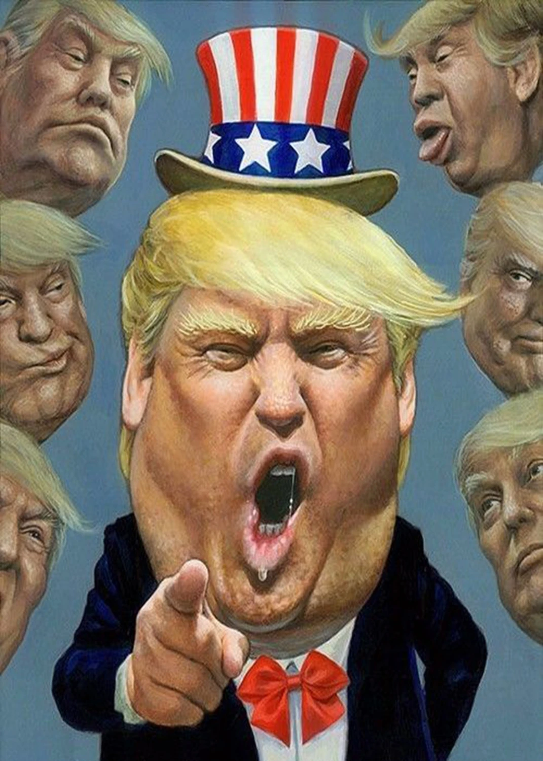 Дональд Трамп полная дрель квадратная/круглая фото на заказ Алмазная вышивка Алмазная картина вышивка крестиком Алмазная мозаика домашний декор - Цвет: V0116