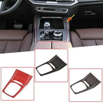 

For BMW X5 G05 2019 2020 Oak Wood Grain ABS Carbon Fiber Car Center Console Gear Shift Decoration Panel Cover Trim Accessories