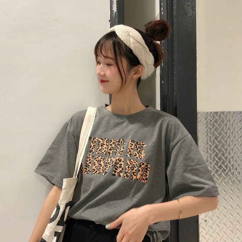 Boyfriend футболка с буквенным принтом Летняя женская Harajuku ретро летняя крутая Повседневная футболка с коротким рукавом топы
