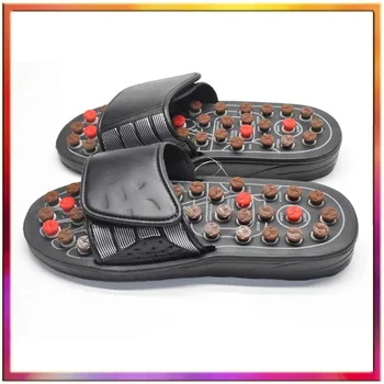 

Acupoint Massage Slippers Sandal Pressure Acupuncture Therapy Walk on Stones Acupressure Vibrators Relax Body Foot Care Unisex
