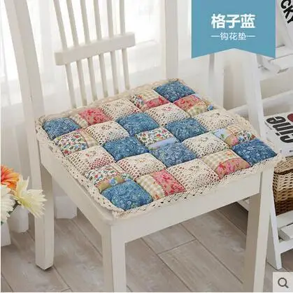 Flower Style Square Cotton Seat Cushion