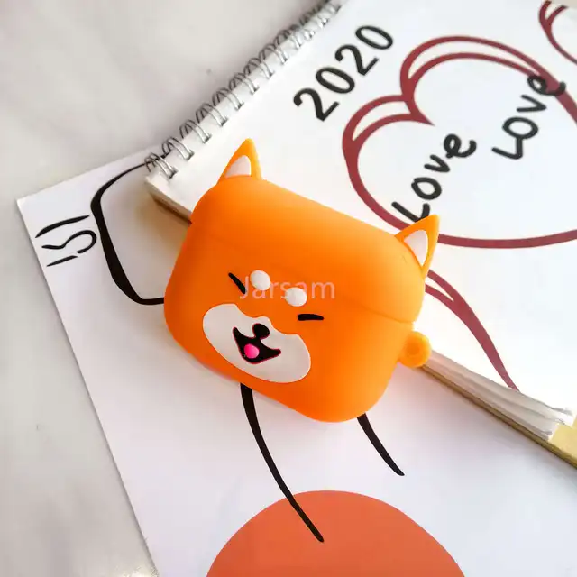Cartoon Silicone Case For Airpods Pro Case Wireless for airpods pro Case Cover Earphone Case For Air Pods pro Orangedog