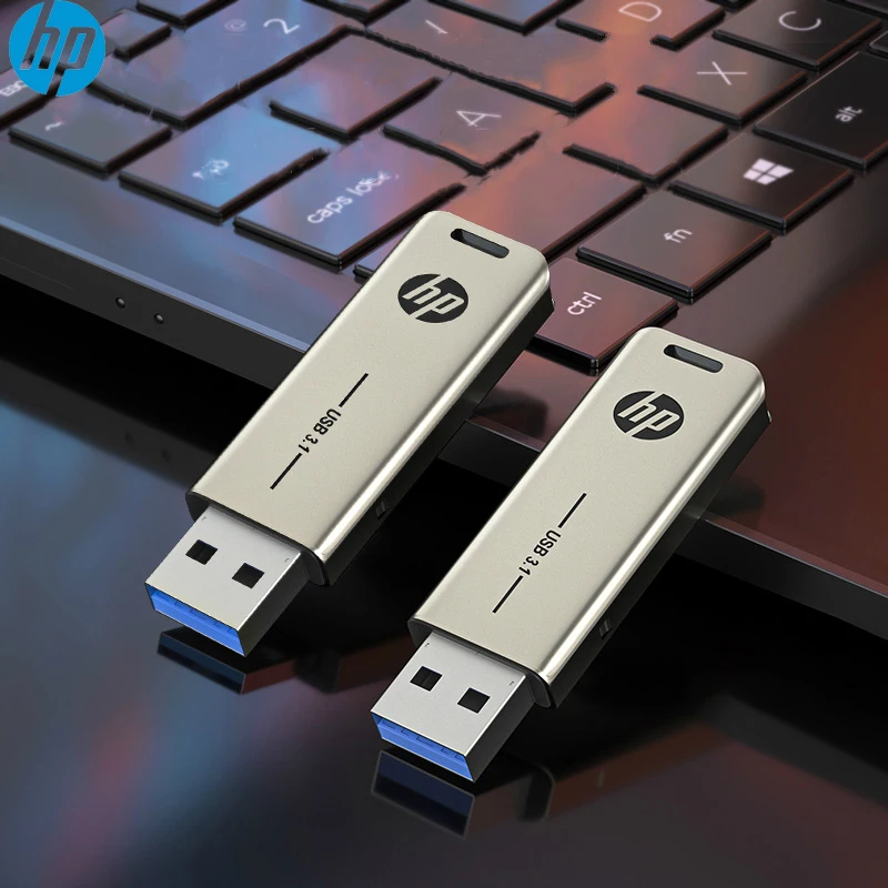 Флэш накопитель HP X796W USB 3 1 металлический матовый флеш Флешка 32 Гб 64 128 ГБ 256 512 карта