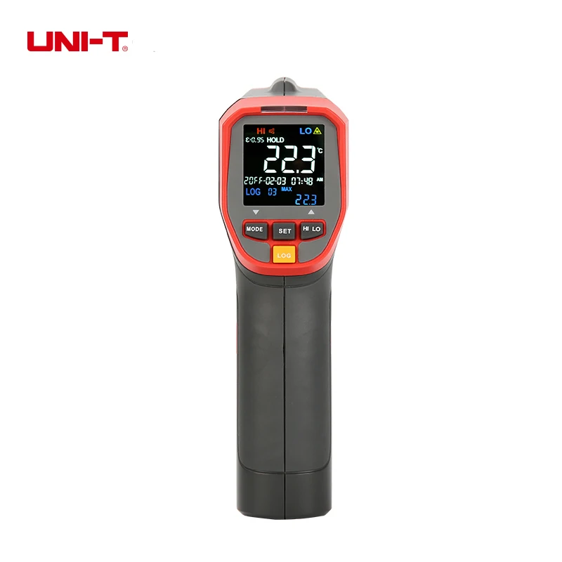 Измеритель температуры UNI-T UT300C UT300C+ 12:1 Бесконтактное расстояние до точки размер наружный Инфракрасный термометр с ЖК-подсветкой