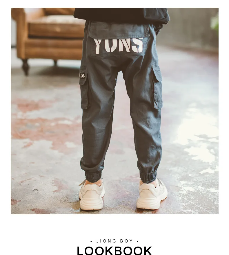 BOY'S Pants Spring And Autumn New Style Korean-style Children Bib Overall Children Boy Casual Pants Trousers