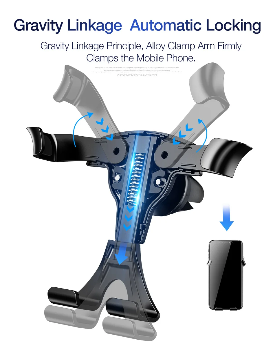 Gravity Car Phone Holder For Phone In Car Mount Stand Mobile Phone Car Holder For iPhone 11 X Samsung Support Smartphone Voiture