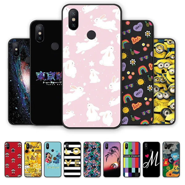 

Funny Animal Silicone TPU Phone Case For Xiaomi 6X 8 Redmi 5plus Cute Soft Back Phone Cover Case For Xiaomi 6X 8 Redmi 5plus