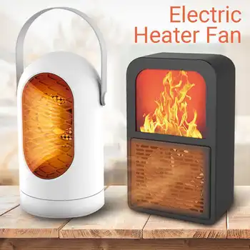 

Portable 3D Flame Heater Space Home Mini Electric Heaters Heated Room Heaters Fan Small Heating Stove Radiator Machine Household