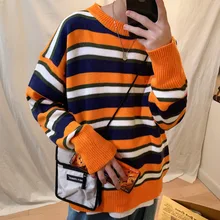 ^#Cheap Striped Sweater Men's Warm Fashion Contrast Color Casual O-neck Sweater Pullover Men Knitting Sweaters Male Sweter Clothes M-3XL ^#Cheap Striped Sweater Men's Warm Fashion Contrast Color Casual O-neck Sweater Pullover Men Knitting Sweaters Male Sweter Clothes M-3XL