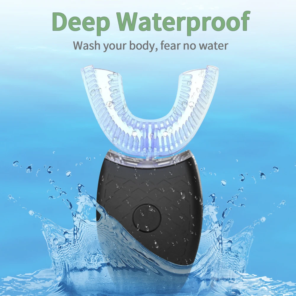 Wireless Automatic Electric Toothbrush Teeth Whitening Tooth Cleaner 360 Degrees U Type USB Silicone Teeth Brush Wireless Automatic Electric Toothbrush Teeth Whitening Tooth Cleaner 360 Degrees U Type USB Silicone Teeth Brush